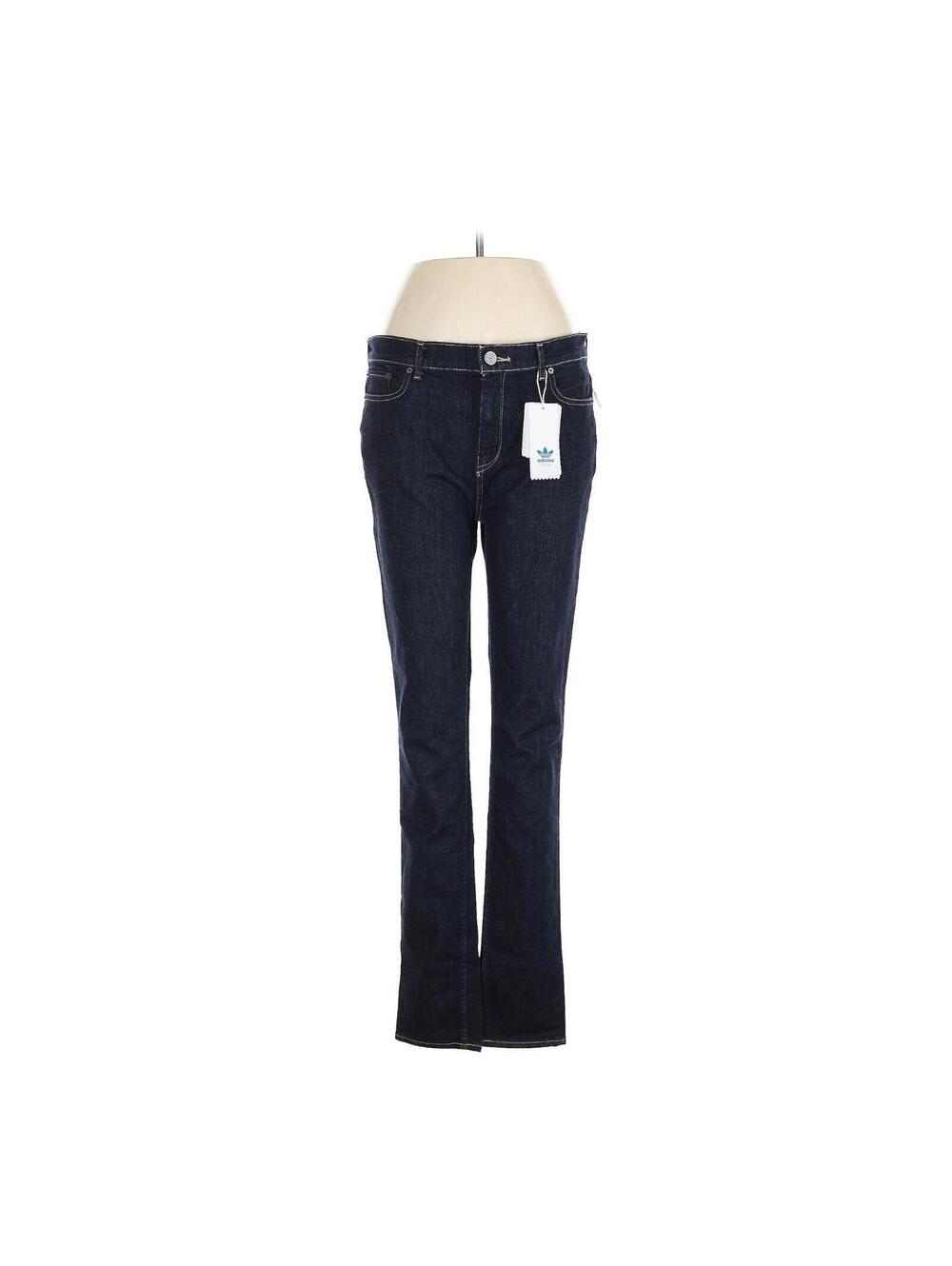 NWT Adidas Originals Denim Jeans Skinny Fit 3234 Womens Tall 32x33 Dark Indy